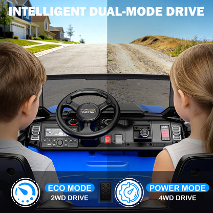 JOYSTROLL FD50 24V 2-Seater Kids Ride On Car-Blue