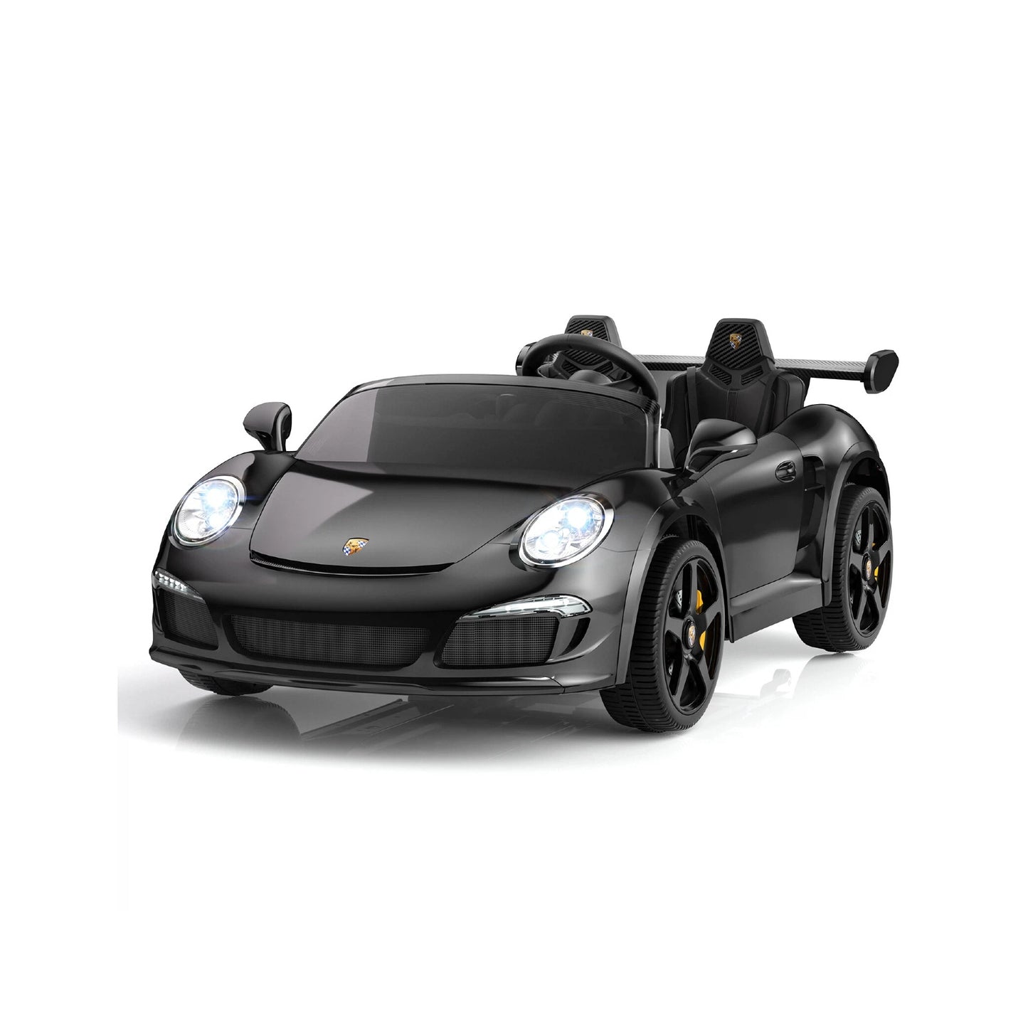 JOYSTROLL 24V 2 Seaters Kids Ride on Sports Car-RUF Licensed-Black